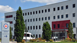 Die Rotkreuzklinik in Wertheim.