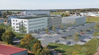 Bildmodell aus den Planungsunterlagen für das Gesundheitszentrum auf dem Reinhardshof.