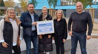 Die Kiwanis-Mitglieder Tanja Lohmeyer und Zoltan Szlaninka (Präsident)