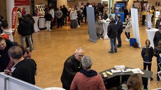 Die Buchener Jobmesse von Eckert Coaching lockte wieder Firmen und Interessenten in die Stadthalle.
