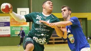 Die HSG Dittigheim/Tauberbischofsheim (in Grün) geht in das Heimspiel gegen Tabellenführer TV Schriesheim nur als „Underdog“,