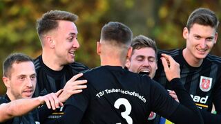 Groß war die Freude beim TSV Tauberbischfsheim, der in einem gutklassigen Landesliga mit 2:1 über den TSV Oberwittstadt die Oberhand behielt.