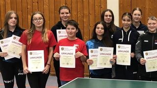 Der erfolgreiche Tischtennis-Nachwuchs des Bezirks Buchen in der Altersklasse U19.