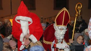 Den Besuch des Nikolauses erwarteten die Kinder sehnlichst.