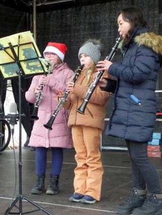 Für Unterhaltung sorgte das Klarinetten-Ensemble der Musikschule.