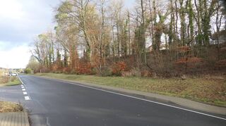 Das neue Feuerwehrgerätehaus soll auf einer Fläche gegenüber den Einkaufsmärkten in Kreuzwertheim entstehen.