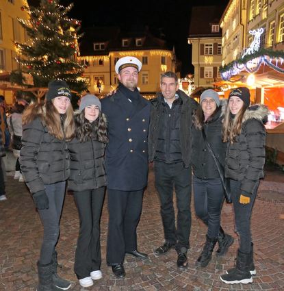 Aus einem Gast vom Tender „Main“ (Mitte) wurde für Familie Ulbricht ein Familienmitglied. Darüber freuen sich (von links) Lena, Nina, Thomas, Conny und Laura Ulbricht.