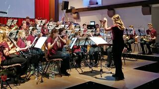 Die MiniBand überzeugte bei den Jahreskonzerten.
