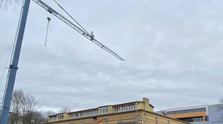 Der Neubau der kommunalen Kindertagesstätte Turmbergzwerge in Königshofen schreitet gut voran.