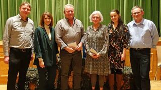 Waltraud Schweizer und Albert Wolfert wurden zu Ehrenmitgliedern des TSV Laudenbach ernannt. Mit im Bild das Vorstandsteam Harald Götz, Veronika Leifeling, Sandra Tierhold-Metzger und Josef Vorholzer.