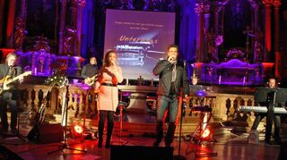 Die Band „Unterwegs“ begeisterte zum Abschluss ihrer Konzertsaison 2023/24 in der Gerlachsheimer Barockkirche „Heilig Kreuz“.