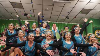 Die gemischte Schautanzgruppe mit ihrem Tanz zu den „Olympischen Winterspielen“ setzten den Höhe- und Schlusspunkt der Prunksitzung.