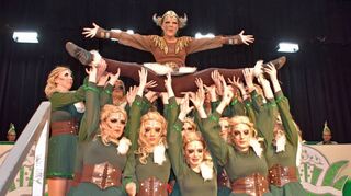 Die Schautanzgruppe der Grünsfelder Hasekühle zeigte eine klasse Darbietung.