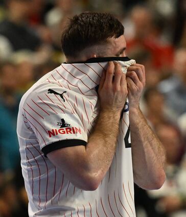 Enttäuschung bei DHB-Kapitän Johannes Golla nach dem geplatzten Medaillentraum.