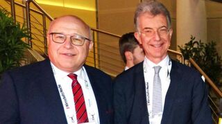 Der Chef der Münchner Sicherheitskonferenz, Christoph Heusgen (rechts), hielt einen hochinteressanten Vortrag zur globalen Wettbewerbsfähigkeit Deutschlands. Das Bild zeigt ihn zusammen mit Bad Mergentheims OB Udo Glatthaar.