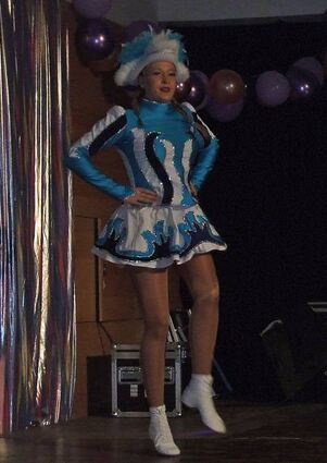 Der Auftritt des Tanzmariechens Julia Sadowski.