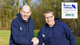 Zwei von den FN, die es wissen wollen: Fabian Greulich und Michael Fürst gehen anlässlich der FN-Serie „FitNess“ gemeinsam joggen.