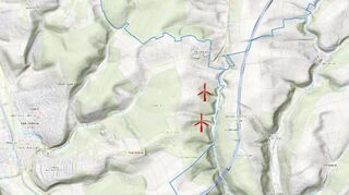 Zwei der vier neuen Windräder sollen nicht weit entfernt von der A 81 und etwas mehr als 200 Meter rechts vom Naturschutzgebiet Brachenleite liegen.