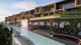 So könnte das Medi-Spa-Hotel (gegenüber Best Western) in Zukunft aussehen. Der Investor hofft, es bis Ende 2026 errichten zu können.