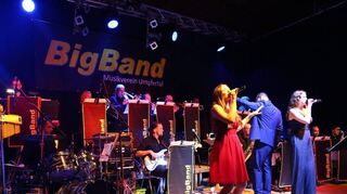 Die BigBand unter Leitung ihres Bandleaders Jürgen Metzger sorgt für den perfekten Sound.