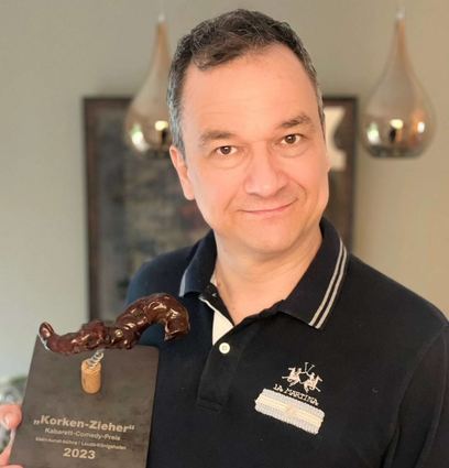 Stephan Bauer erringt den „Korken-Zieher“.