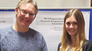 Die Fachkräfte Mirjam Haas und Michael Hertrich leiten den „Interprofessionellen Qualitätszirkel Frühe Hilfen“ für den südlichen Main-Tauber-Kreis.