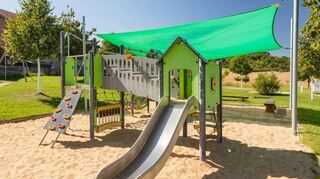 Der Spielplatz in der Roggenbergstraße in Markelsheim.