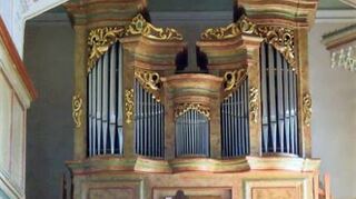 Die Älteste: Orgel in der Rinderfelder Kirche.