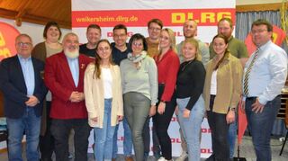 Der neu gewählte Vorstand der DLRG Ortsgruppe Weikersheim.