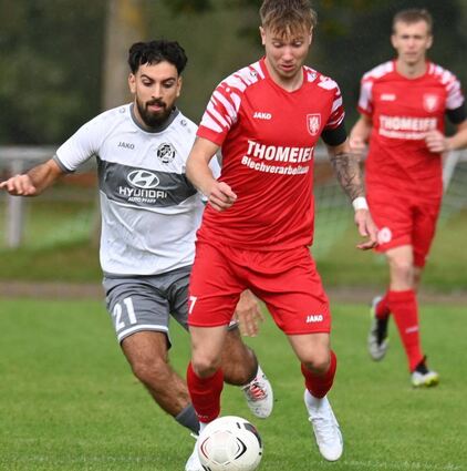Das Hinspiel gewann der FV Mosbach mit 1:0 beim VfR Gommersdorf (hier im Bild Jan Reuther).