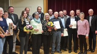 Ehrungen langjähriger Mitglieder standen bei der Jahreshauptversammlung des Kirchenchors und Gesangvereins Ballenberg-Erlenbach-Unterwittstadt an.
