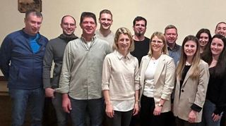Der neugewählte Vorstand der Musik- und Feuerwehrkapelle Oberbalbach.