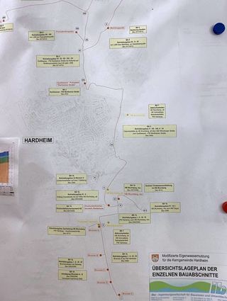 In mehreren Bauabschnitten wurde die Wasserversorgung in Hardheim neu geordnet. Dabei wurden unter anderem die Tiefbrunnen saniert und ein Hochbehälter gebaut.