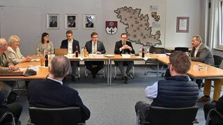 Der Kreiswahlausschuss tagte im Landratsamt.
