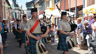 Unter anderem die Hohenlohe Highlanders Pipes and Drums werden beim Regionaltag in Lauda auftreten.