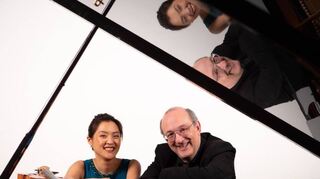 Spielen beim Meisterkonzert im Hofgartenschlösschen: Sinn Yang und Marco Grisanti.
