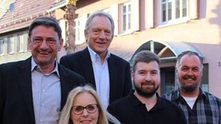 Die SPD-Kandidierenden für die Kommunalwahlen in Külsheim (von links): Josef Hochstatter, Sonja Hamann, Alfred Bauch, Frederik Hofmann und Eric Bohnet.