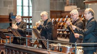 Das Trompetenensemble Stuttgart ist an Pfingstsonntag erneut in der Bronnbacher Klosterkirche zu hören.