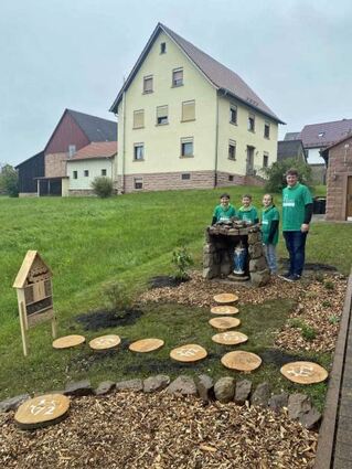 In Heidersbach wurde unter anderem die Mariengrotte fertiggestellt.