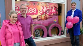 Auf die besondere Einkaufsnacht „Ladies Night“ freuen sich (von links) die Organisatoren Jessica Stang, Christian Schlager und Bernd Maack.