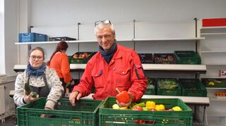 In den neuen Räumen in der Bödigheimer Straße in Buchen ist genug Platz, um die Waren zu sortieren. Von dort aus wird auch die Ausgabestelle des Tafelladens in Adelsheim beliefert.