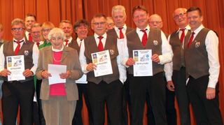 Die geehrten Mitglieder des Männergesangvereins Laudenbach.