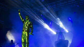 Spaciger Rap-Alien mit gesellschaftskritischen Texten: Marsimoto.