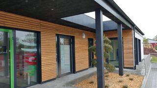 Der Tag der Architektur ist am 29. Juni. Das Bild zeigt den Sportkindergarten in Buchen.