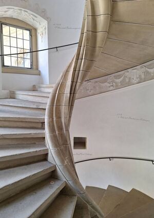 Die Wendeltreppe im Schloss Weikersheim: Am Tag des offenen Denkmals am Sonntag, 8. September, präsentieren sich auch im Main-Tauber-Kreis wieder interessante Denkmale.