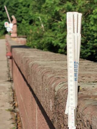 Die Brücke in Bronnbach misst genau wie die Reicholzheimer 83 Zentimeter.