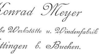 Briefkopf von Konrad Meyer.