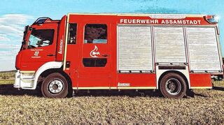 Das neue HLF 10 der Freiwilligen Feuerwehr Assamstadt.