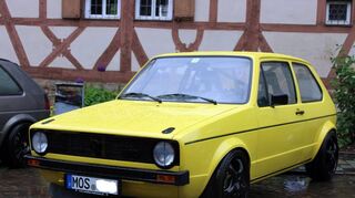 Der Golf 1 der ersten Baureihe wurde ab 1974 gebaut.