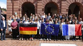 25 französische Austauschschülerinnen und -schüler sind seit Montag zu Gast am Burghardt-Gymnasium in Buchen.